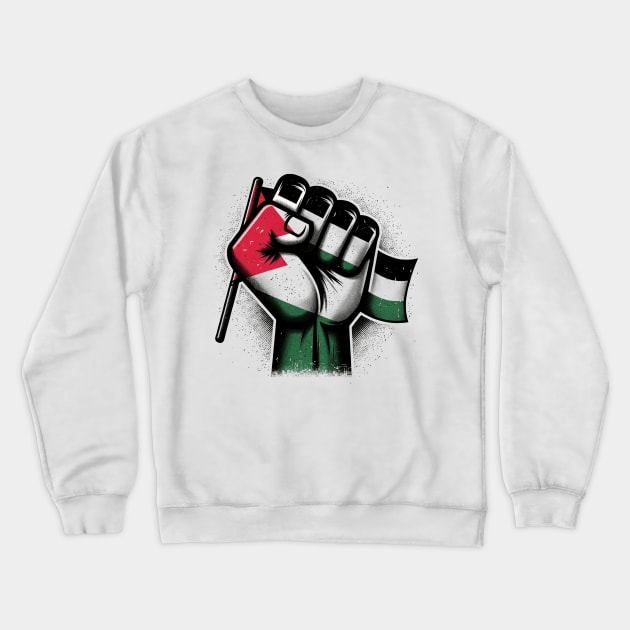 Free palestine Crewneck Sweatshirt by MZeeDesigns